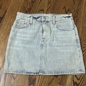 7 For All Mankind Denim distressed mini skirt size 25